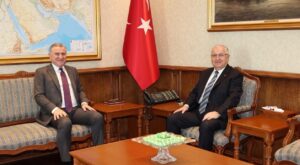 Milli Savunma Bakanı Yaşar Güler ve Gençlik ve Spor Bakanı Osman Aşkın Bak Bir Araya Geldi