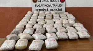 Hakkari Hudut Hattında 32 Kilo Uyuşturucu Ele Geçirildi