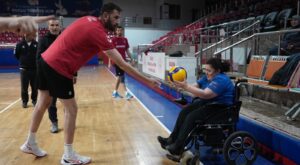 Kusursuz Kafe Çalışanları, Düzce Voleybol Takımıyla Antrenmanda Buluştu