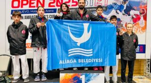 Aliağalı Taekwondocular Bosna Hersek’ten Dört Madalya ile Döndü