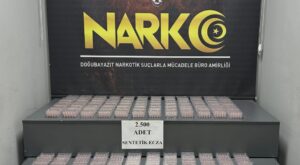 Doğubayazıt’ta 2 Bin 500 Adet Sentetik Ecza Maddesi Ele Geçirildi