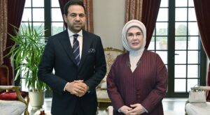 Emine Erdoğan, Müslüman Alimler Konseyi Genel Sekreteri Abdelsalam’ı Kabul Etti