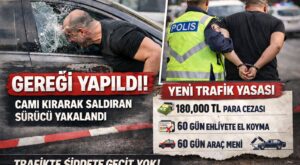 Trafikte Şiddete Geçit Yok: Cam Kırarak Saldıran Sürücüye Gözaltı: Yeni Yaptırımlar Yolda
