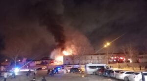 Malatya Yeşilyurt’ta TOKİ Şantiyesinde Yangın