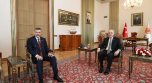 TBMM Başkanı Kurtulmuş, İçişleri Bakanı Çiftçi’yi Kabul Etti