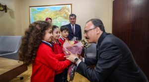 Vali Kızılkaya, Yağmurtepe İlkokulu Öğrencilerini Valilikte Misafir Etti