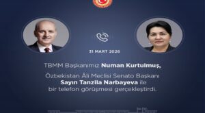 TBMM Başkanı Kurtulmuş, Özbekistanlı Mevkidaşı Narbayeva ile Görüştü