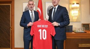 Bakan Ersoy ve TFF Başkanı Hacıosmanoğlu’ndan “Dünya Kupası” Zirvesi