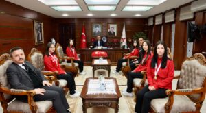 Giresunlu Milli Raftingciler Fransa Yolcusu: Vali Mustafa Koç Şampiyonları Kabul Etti