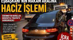 İpekyolu Belediyesi Makam Aracına Haciz İşlemi