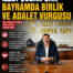 İzzet Çoban’dan Bayramda Birlik ve Adalet Vurgusu
