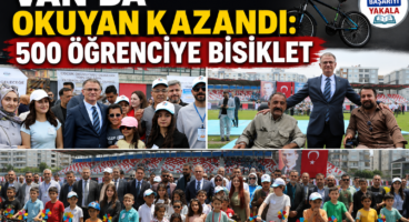 Van’da Okuyan Kazandı: 500 Öğrenciye Bisiklet