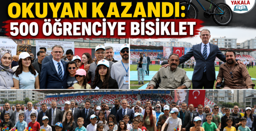 Van’da Okuyan Kazandı: 500 Öğrenciye Bisiklet