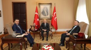 İçişleri Bakanı Mustafa Çiftçi Ve Adalet Bakanı Akın Gürlek’ten MHP Lideri Devlet Bahçeli’ye Ziyaret